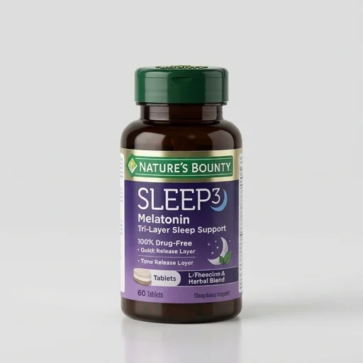 Nature's Bounty Sleep3 Melatonin Tri-Layer Sleep Support view 2