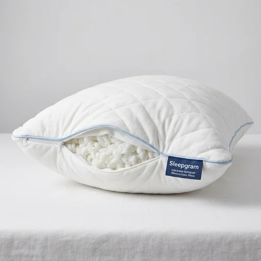Sleepgram Adjustable Shredded Memory Foam Pillow