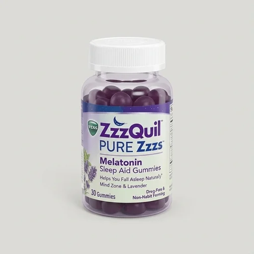 Vicks ZzzQuil PURE Zzzs Melatonin Sleep Aid Gummies view 2