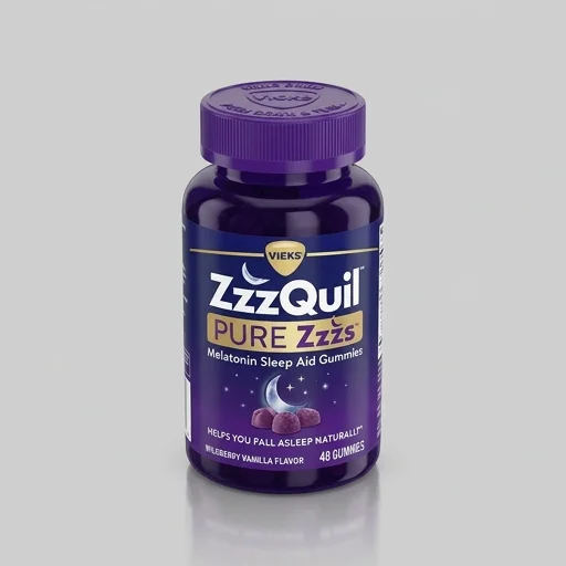 Vicks ZzzQuil PURE Zzzs Melatonin Sleep Aid Gummies view 3